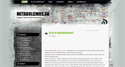 Desktop Screenshot of metabolizmus.sk